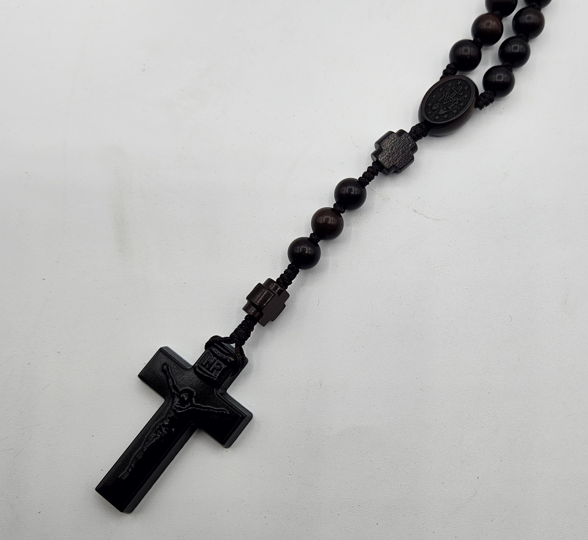 5단묵주침수목십자방석8mm